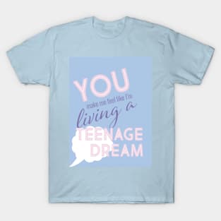 Katy Perry - Teenage Dream Lyrics T-Shirt